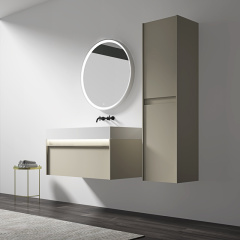 Single Counter Top Basin Wall Mounted Bathroom Vanity WBL-0319