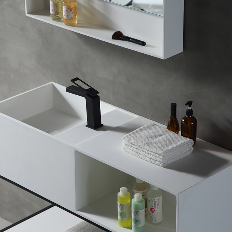 Beliebtes Großhandels-Designer-Konsolenwaschbecken mit Regal-Wand-Badezimmerschrank TW-2036