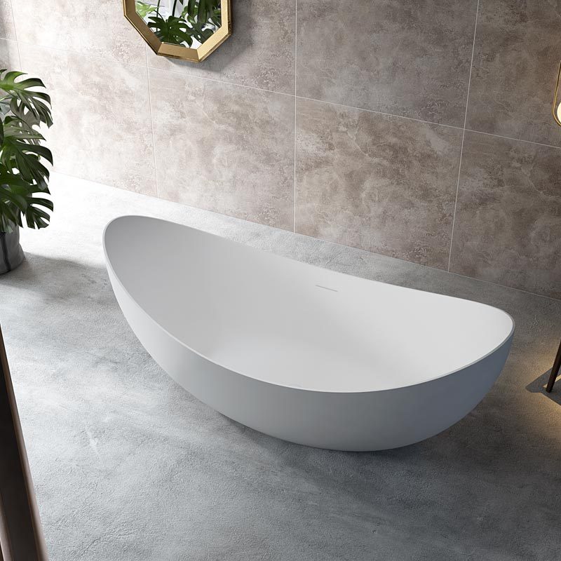 Beliebte Großhandelsdesigner-Mondförmige freistehende Acrylbadewanne TW-7618