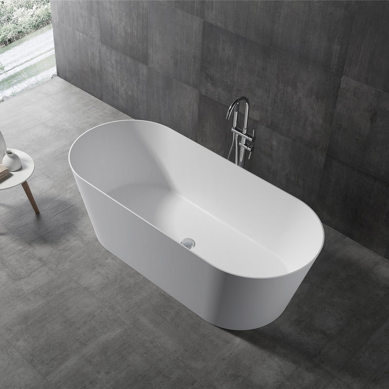 Exporteur Ovale freistehende Badewanne aus Kunststein XA-8861