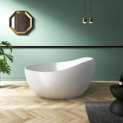 Qualität Großhandel Einzigartiges Design Runde freistehende Acrylbadewanne TW-7665