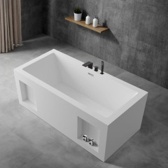 China Wholesale Factory Rechteckige freistehende Acrylbadewanne TW-6695C