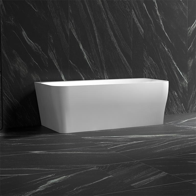 Hot Style Wholesale Back To Wall Rectangle Freestanding Acrylic Bathtub TW-7609