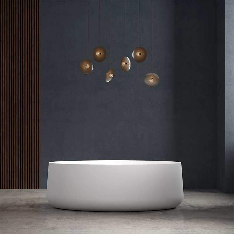 Großhandelspreis Design Ovale neue freistehende Acrylbadewanne TW-7693