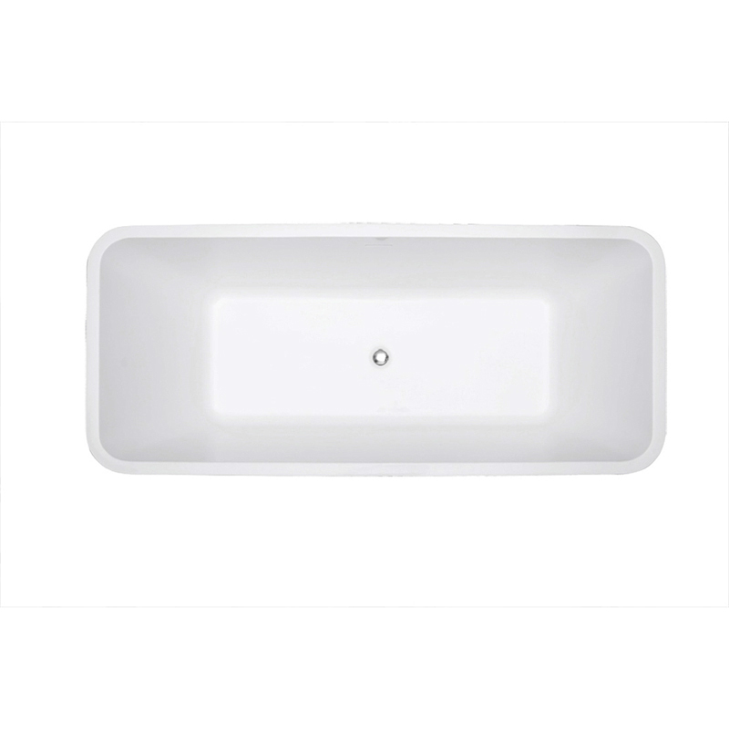 Manufacturer Colorful Rectangle Freestanding Acrylic Bathtub XA-166