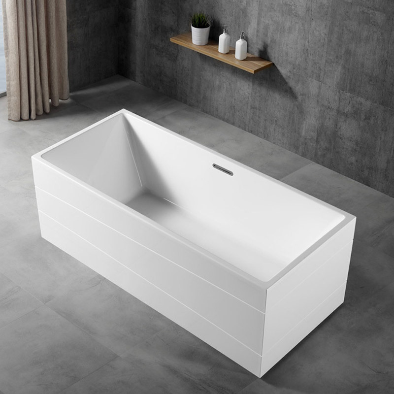 Factory Wholesale Rectangle Freestanding Acrylic Bathtub TW-6639