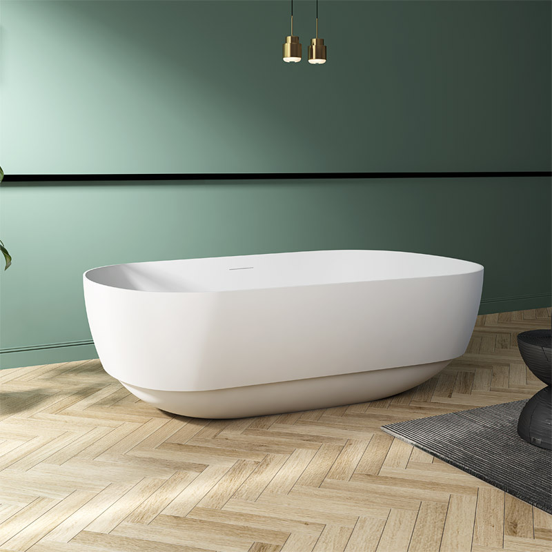 Großhandel Mode ovale freistehende Acrylbadewanne TW-7675