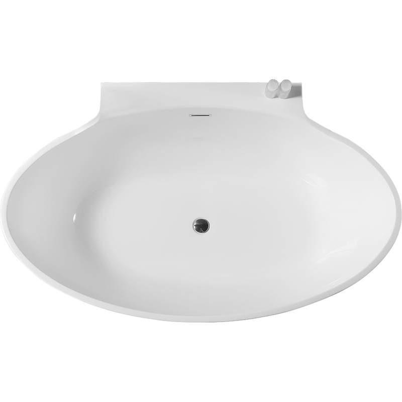 Wholesale Price Oval Back To Wall Freestanding Acrylic Bathtub XA-196