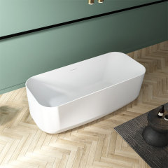 Exporteur Rechteckige freistehende Acrylbadewanne TW-7692