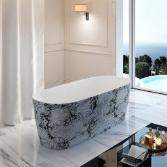 China Großhandel Fabrik Neues Design freistehende Acrylbadewanne TW-7606S