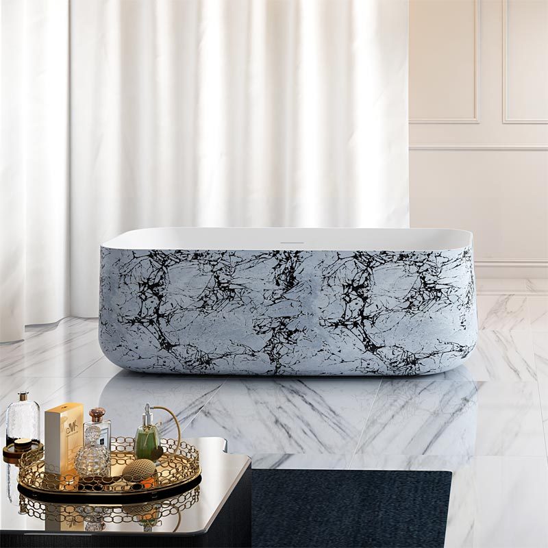 Factory Supply Quality Assurance Rectangle Freestanding Acrylic Bathtub TW-7692S