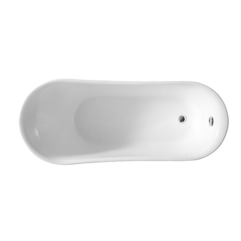 Hot Style Großhandel Roll Top Oval freistehende Acrylbadewanne Clawfoot XA-501