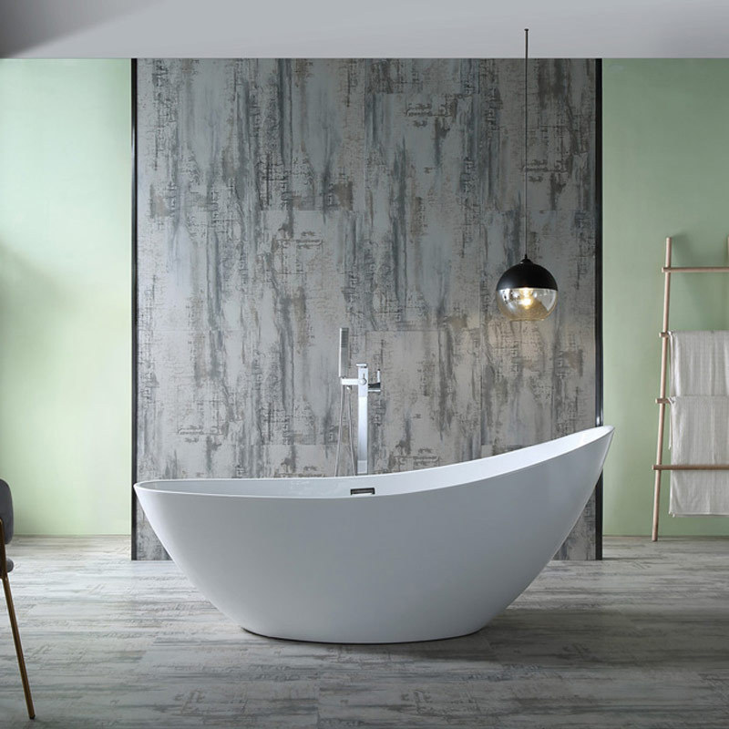 Qualitätsgroßhandel Einzigartiges Design Mondförmige bunte freistehende Acrylbadewanne XA-118