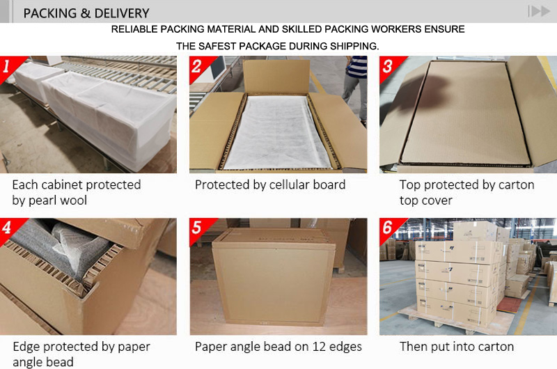 T&W Hanging Bathroom Cabinet packing and delivery