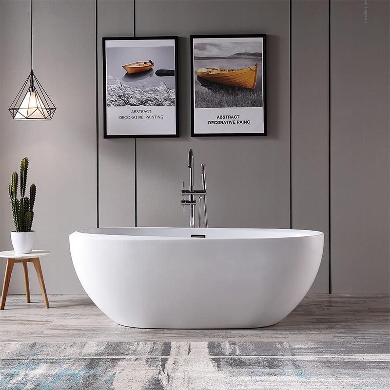 Oval Freestanding Acrylic Bathtub TW-6617