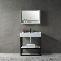 Factory Wholesale Console Sink With Shelf Floor Bathroom Cabinet TW-2017