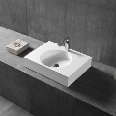 China Wholesale Factory Rectangle Counter Top Sink & Wall Hung Single Wash Basin XA-G23