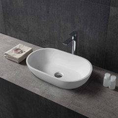 Factory Wholesale Colorful Oval Above Counter Top Wash Basin XA-A68