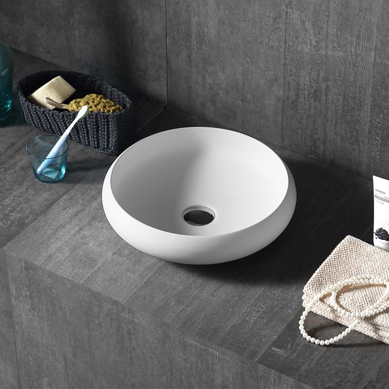 Wholesale High End Quality Colorful Round Above Counter Top Wash Basin XA-A70