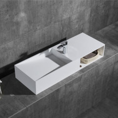 Wholesale Price Rectangle Above Counter Top Sink & Wall Hung Single Wash Basin XA-G06L/R