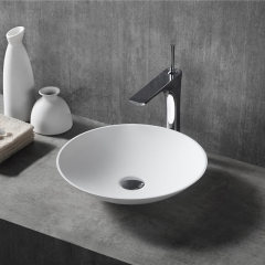 Exporter Round Above Counter Top Solid Surface Wash Hand Basin XA-A02