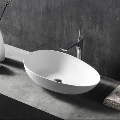 Popular Wholesale Designer Above Counter Top Solid Surface Wash Basin XA-A75
