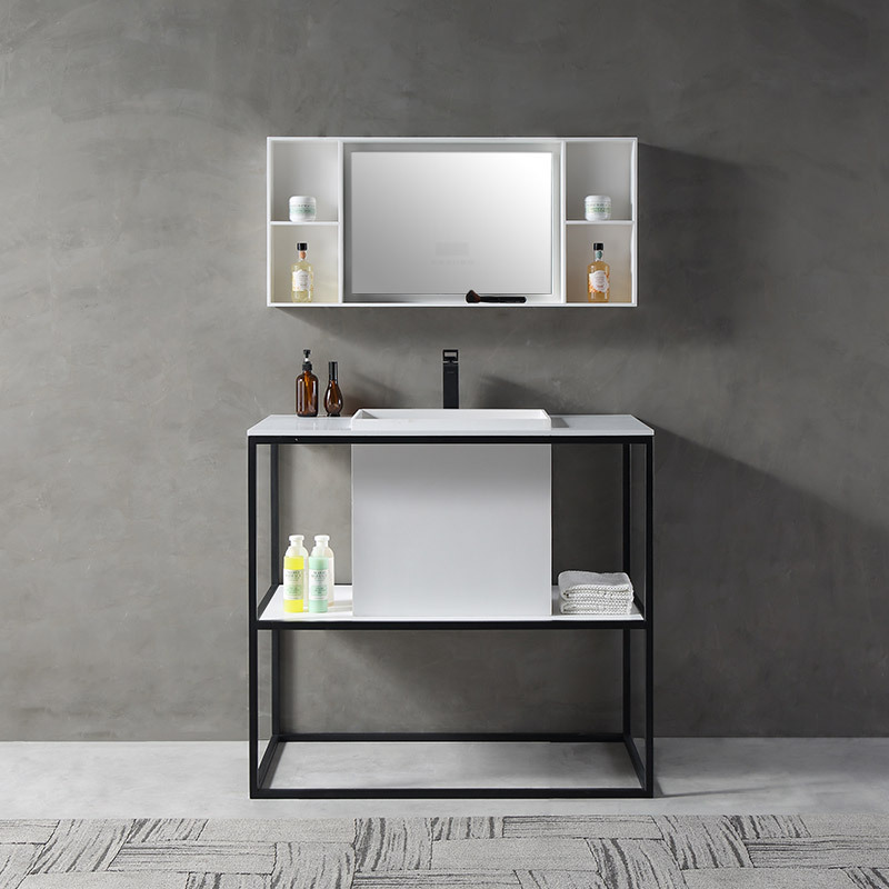 Factory Supply Quality Assurance Console Sink With Shelf Floor Bathroom Cabinet TW-2011