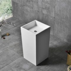 Quality Wholesale Unique Design Freestanding Artificial Stone Wash Hand Basin XA-Z02