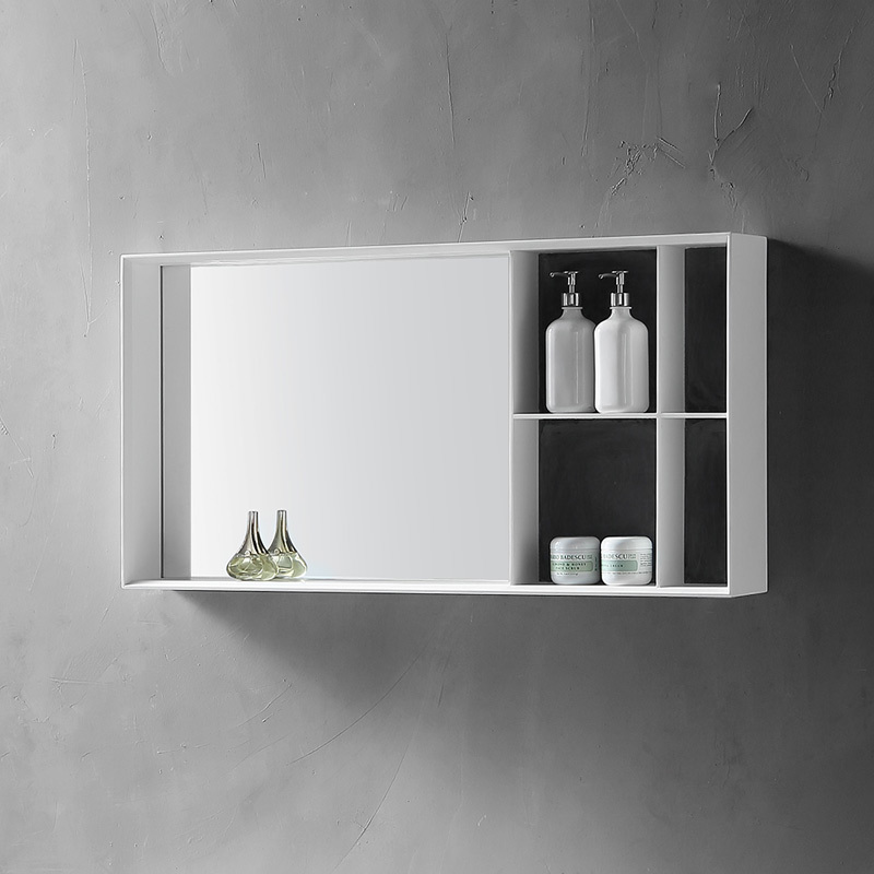 Quality Wholesale Unique Design Wall Hung Bathroom Mirror With Shelf Cabinet XA-M08