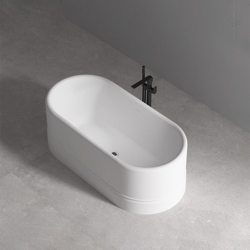 Fabrikversorgung Qualitätssicherung Ovale freistehende Acrylbadewanne TW-7780