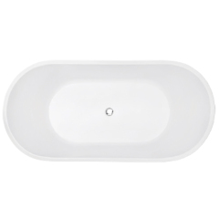 Wholesale Fashion Colorful Oval Freestanding Acrylic Bathtub XA-125