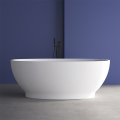 Factory Supply Quality Assurance Colorful Oval Pedestal Acrylic Bathtub TW-6686
