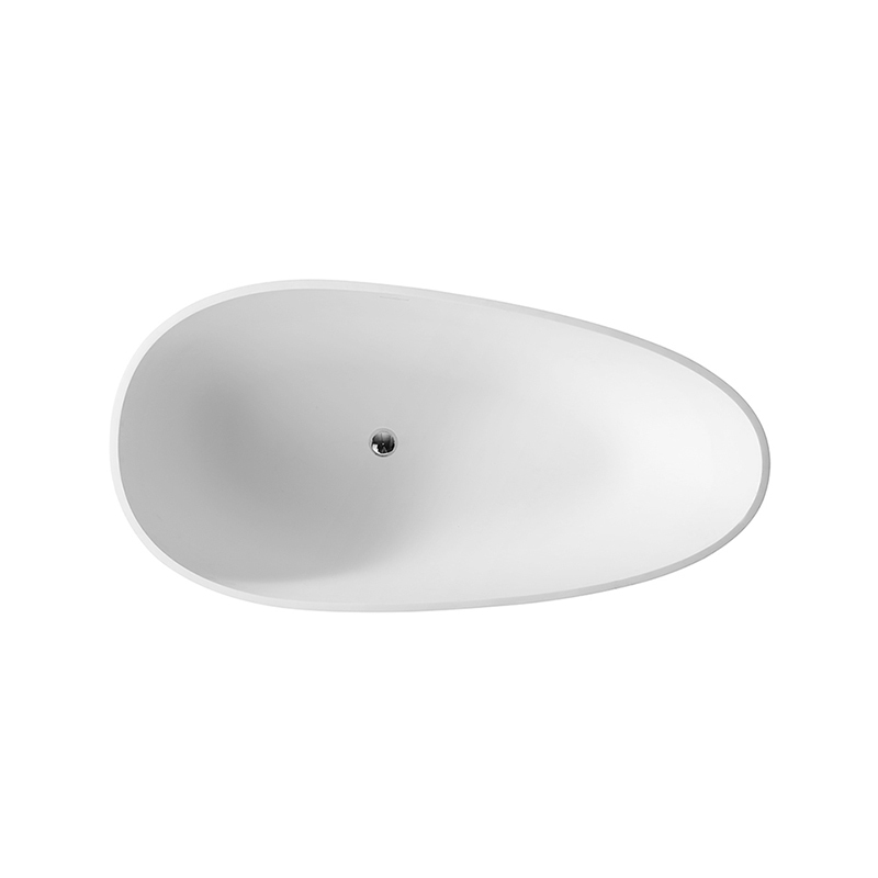 Factory Supply Quality Assurance Oval Art Colorful Freestanding Artificial Stone Bathtub XA-8806H