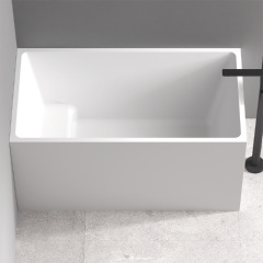 Popular Wholesale Designer Rectangle Corner Freestanding Japanese Acrylic Bathtub With Integrated Seat XA-155