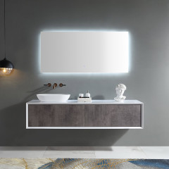 Quality Wholesale Unique Design Single Counter Top Sink Wall Mounted Hanging Bathroom Vanity Cabinet TW-2203