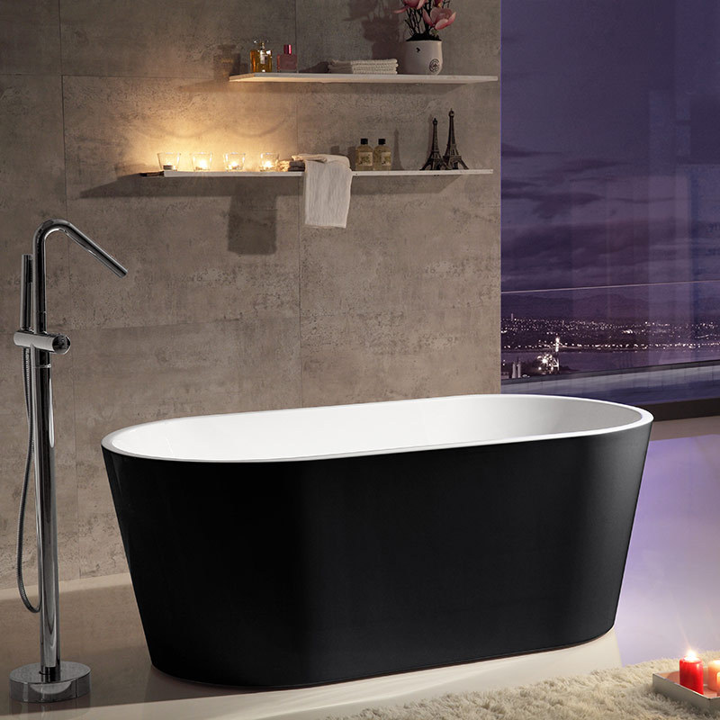 Großhandelspreis Bunte freistehende ovale OEM-Acrylbadewanne XA-111