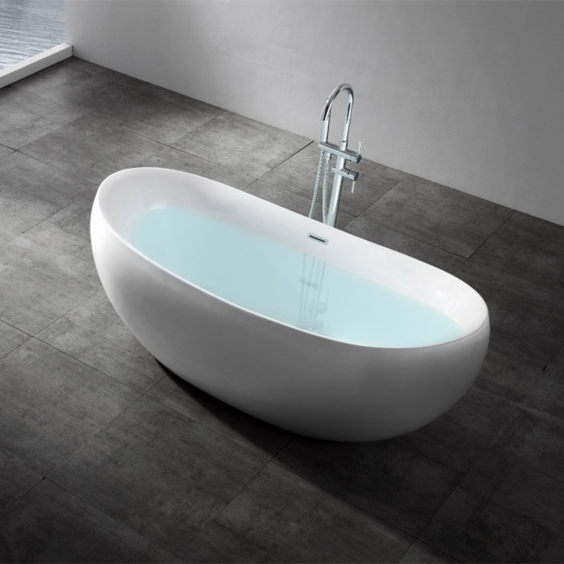 Fabrikversorgung Qualitätssicherung Ovale freistehende Acrylbadewanne XA-136