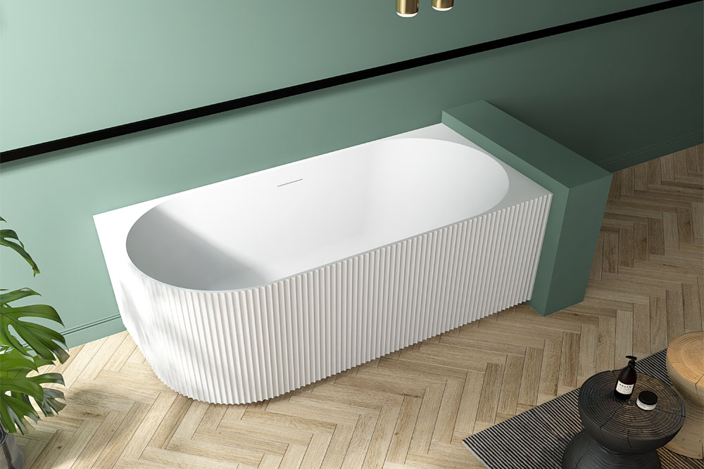 Freestanding 2 Wall Corner Acrylic Bathtub TW-7683