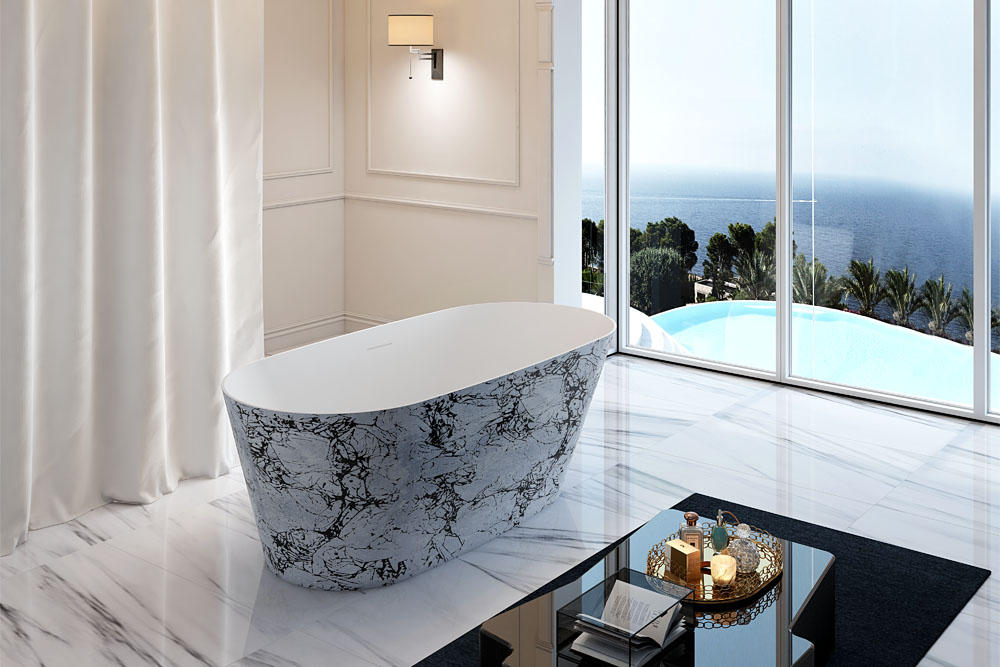 Best Oval Freestanding Hotel Acrylic Bathtubs TW-7605S