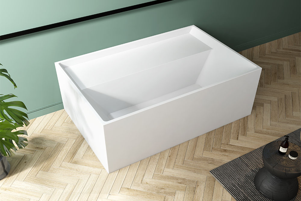 Rectangle Freestanding Back To Wall Acrylic Bathtub TW-7669