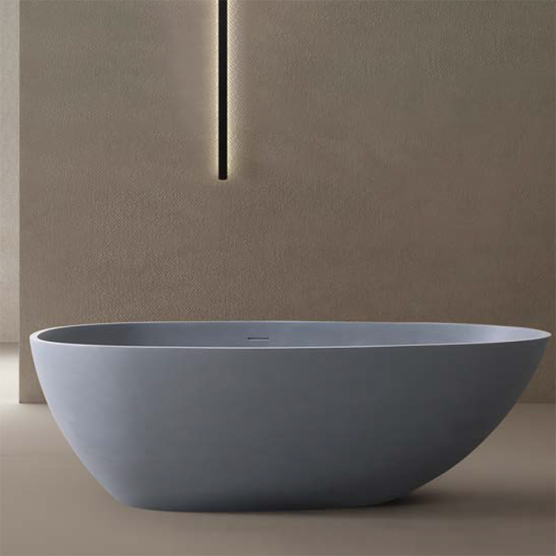 Textured Stone Freestanding Artificial Stone Bathtub XA-8806G