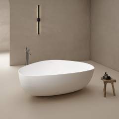 Supplier Heart-shaped Freestanding Artificial Stone Bathtub TW-8660