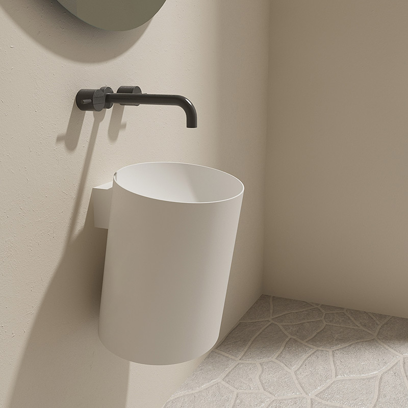 Exporter Round Pedestal Sink Wall Mounted Wash Basin TW-Z509