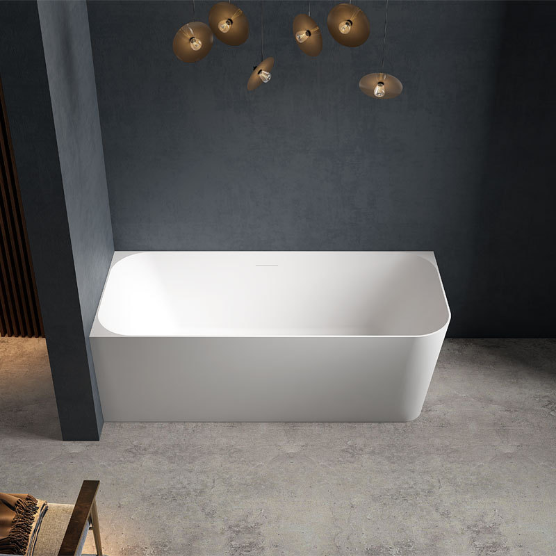 Factory Supply Quality Assurance Corner Freestanding Solid Surface Bathtub TW-8611