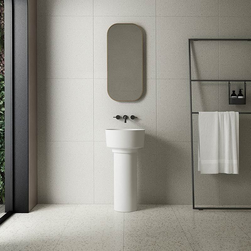 Hot Style Wholesale Round Freestanding Pedestal Sink Bathroom Wash Basin TW-Z368
