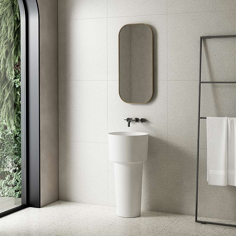 Heiße Art-Großverkauf-rundes freistehendes Sockel-Waschbecken-Badezimmer-Waschbecken TW-Z352