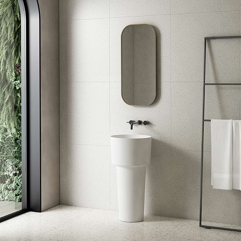 Hot Style Wholesale Round Freestanding Pedestal Sink Bathroom Wash Basin TW-Z352