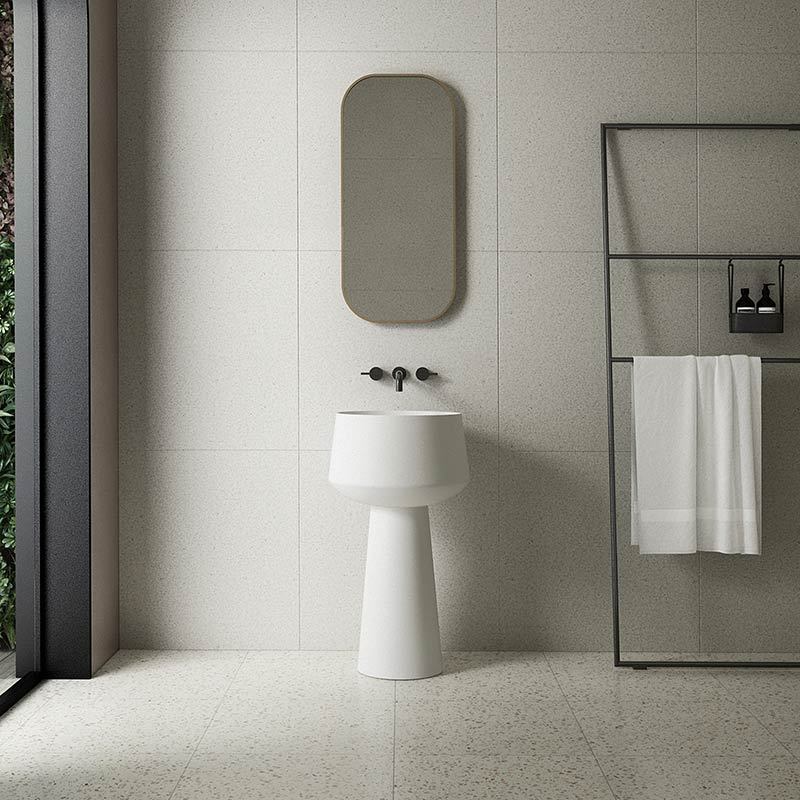 Wholesale Fashion Round Freestanding Pedestal Bathroom Wash Basin TW-Z363