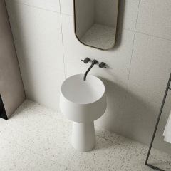 Wholesale Fashion Round Freestanding Pedestal Bathroom Wash Basin TW-Z363