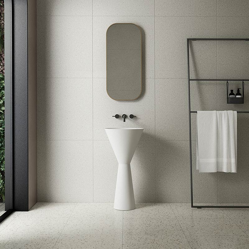 Wholesale Price Round Freestanding Pedestal Sink Bathroom Wash Basin TW-Z362